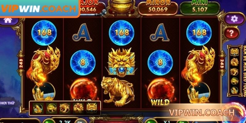 Khung quay rực sáng trong kho báu tứ linh Vipwin