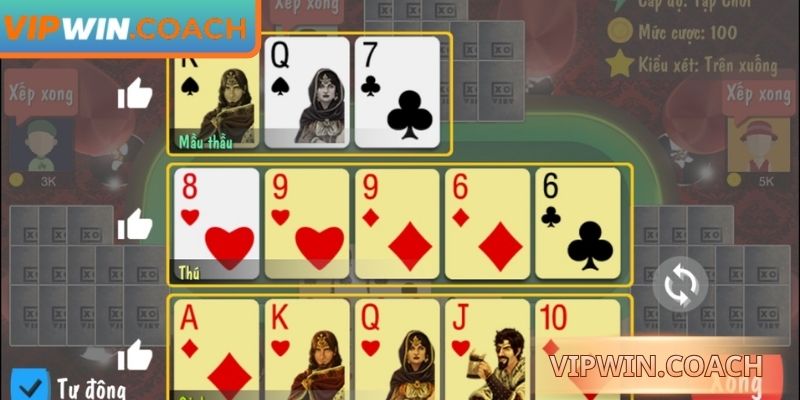 Quy tắc phân định kết quả Mậu Binh Vipwin chuẩn xác